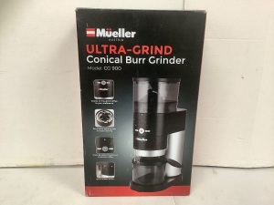 Mueller Ultra Grind Conical Burr Grinder, Powers Up, E-Commerce Return