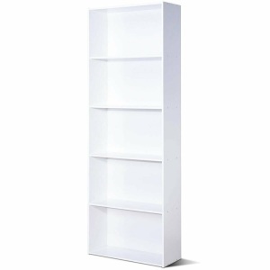 5-Shelf Storage Bookcase Modern Multi-Functional Display Cabinet