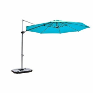 11' Patio Offset Cantilever Umbrella 360° Rotation Aluminum Tilt