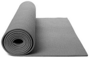 Lot of (5) Sunny Health & Fitness Non-Slip Yoga Mats, High Density Anti-Slip, Anti-Tear Texture Compact and Lightweight Material, 4 mm Thick Large Size 68 in x 24 in - Appear New