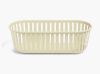 Case of (12) Panier Oblong Baskets, Sand