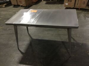 Marais 4 Seater Dining Table, Gunmetal Grey 