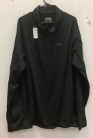 Mens 3XL Tall Heavy Weight,&nbsp;Half Zip Pull-Over, Black, New with Tags,&nbsp;Retail:$69.99