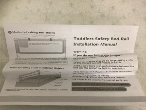 Toddler Safety Bed Rail, Appears New