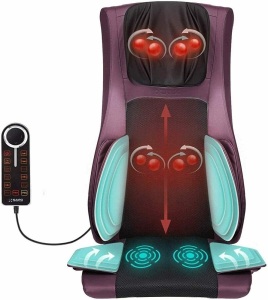 Naipo Shiatsu Massage Chair Pad w/ Heat & (12) Modes of Neck & Back Massage. E-Commerce. Tested/Works. Appears New. 