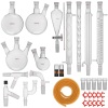 24/40 Organic Chemistry Laboratory Glassware Kit,32 Pcs,lab Chemilcal Unit. Appears New