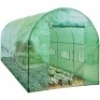 Walk-In Greenhouse Tunnel Tent w/ Roll-Up Windows, Zippered Door - 15x7x7ft&nbsp;