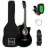 Beginner Acoustic Electric Cutaway Guitar Set w/ Case, Strap - 38in&nbsp;