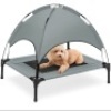 Elevated Cooling Dog Bed, Outdoor Pet Cot w/ Canopy, Carry Bag - 30in&nbsp;