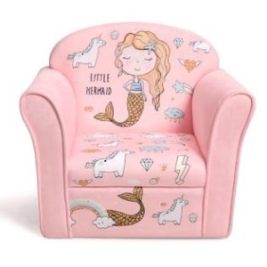 Kids Mermaid Upholstered Chair 