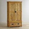 Oak Furniture Land Baku Light Natural Solid Mango Double Wardrobe