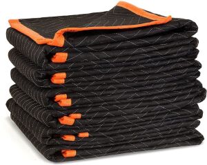 WEN 272406 72-Inch by 40-Inch Heavy Duty Padded Moving Blankets, 6-Pack