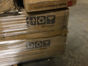 Pallet of E-Cpmmerce returns from BCP. Will contain Broken or Incomplete Pieces