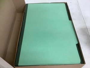 Box of TruRed 1-Partition Pressboard Classification Folders, Appears New