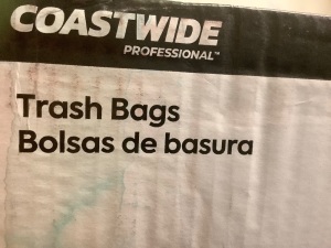 Box of Coastwide Large Trashbags, Appears New