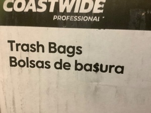 Box of Coastwide Small Trashbags, Appears new