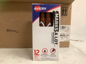 Box of Avery Permanent Markers, Appears New