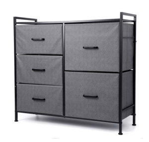 Kingso Fabric 5 Drawer Dresser, Style/Color May Vary From Stock Photo, Appears New