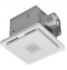 Home Netwerks&trade; square Bluetooth&reg; bath fan with LED light and night lights,&nbsp;1.5-Sone 110-CFM, White Bathroom Fan. Appears New