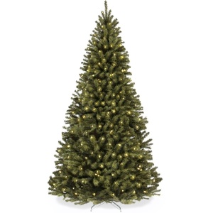 Pre-Lit Artificial Spruce Christmas Tree w/ Incandescent Lights - 6ft