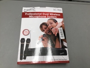 Supersonic Professional Wireless Dual Microphone System SC-900. Appears New