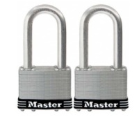 Lot of (5) 2 Packs of Master Lock Padlocks, Laminated Stainless Steel Locks, 2-1/2 in. Wide, (Each Pack of 2-Keyed Alike). New.&nbsp;