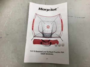 Morpilot 7ft Baseball/Softball Practice Net, Appears new