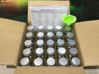 SWOMMOLY 25 4oz&nbsp;Glass Spice Jars with Spice Labels and Funnel