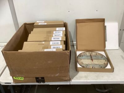 Lot of (10) Wall Clocks - Some Boxes are Water Damaged