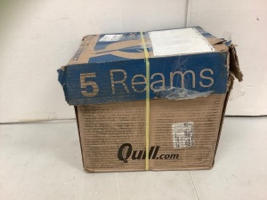 Box of 5 Reams Quill 8.5x11 Copy Paper, E-Comm Return