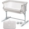 Costway Babyjoy Portable Baby Bed Side Sleeper Infant Travel Bassinet Crib with Carrying Bag 