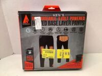 Action Heat Men's Rechargeable 5 Volt Powered Heated Base Layer Pants, Large, Powers On, Ecommerce Return