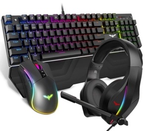 HAVIT Mechanical Keyboard, Mouse & Headset Kit, Missing A Key, Untested, E-Commerce Return