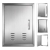 Lot of (2)- Vevor 14x20 Inch BBQ Access Door Stainless Steel Vertical Island Door Single Door. Appear New