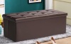 Folding Storage Ottoman Bench, Appears New