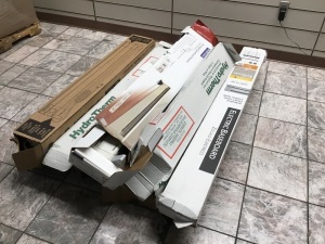 Pallet of Baseboard Heaters. Various Style/Applications. Untested. Appear New (1) Appears to Have Cosmetic Damage. Condition Unknown. 