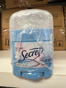 Box of 4- 6pack Travel Size Secret Deodorant, New