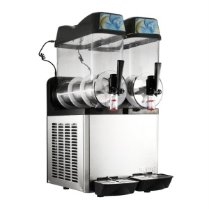 VEVOR 2-Tank 24L Commercial Frozen Drink Slushy Machine. Appears New