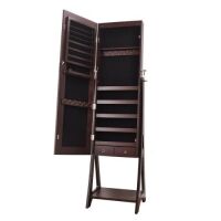 Lockable Mirrored Jewlery Cabinet with 2 Drawers&nbsp;