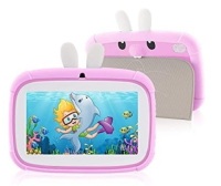 Veidoo Kids 7" Tablet, w/ Pink Bunny Case, 16GB. E-Commerce. Powers On/ Not Tested Further.&nbsp;