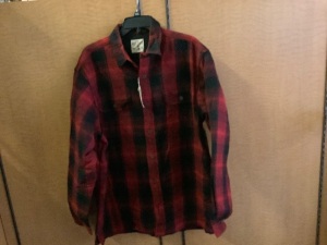 Red Head Fleece Flannel, Large, Appears New