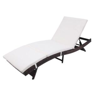 Adjustable Outdoor Folding Chaise Lounge Chair 