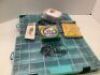 Lot of (6) Misc. Fishing Supplies, Ecommerce Return, Broken corner on tackle box