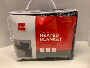 BCP Sherpa Heated Blanket, Appears New