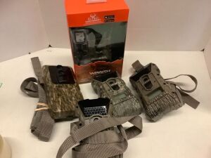 Lot of (5) Wildgame Trail Cams, Powers On, Ecommerce Return