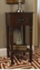 Espresso Wood End Table. Appears New. E-Commerce.&nbsp;