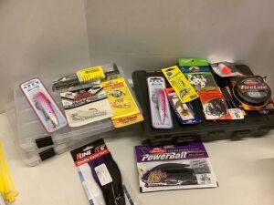 Lot of (20) Fishing Lures and Supplies, Ecommerce Return