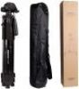 CAMBOFOTO 62&rdquo; Lightweight Travel Tripod for Camera with Built in Spirit Level and 3-Way Panhead Tilt Motion for SLR/DSLR - Appears New