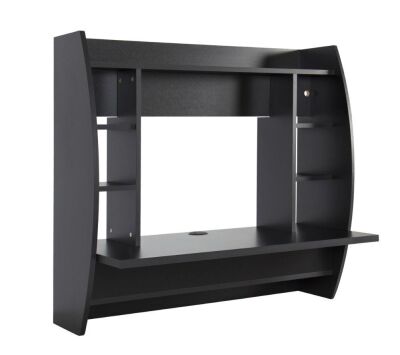 Wall Mounted Floating Desk with Storage