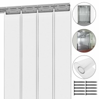 Vevor Plastic Curtain Strips. 78 Inch Height X 6 Inch Width. Appears New